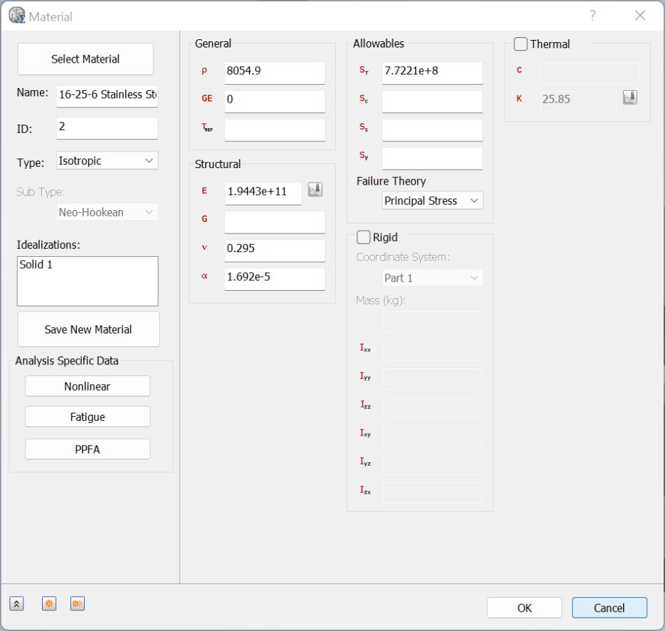선택 재질의 상세 속성 불러오기