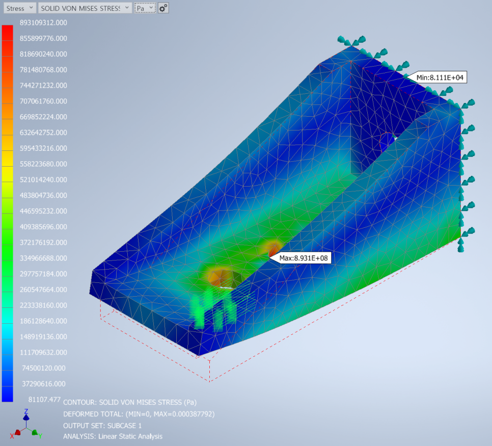 폰 미세스 응력결과 표시