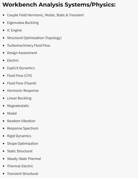 워크벤치 해석 시스템