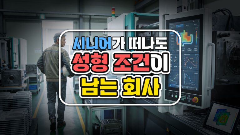 성형 조건을 회사에 남기는 법