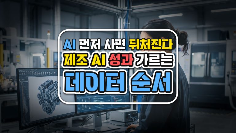 AI를 먼저 사면 뒤처진다: 제조 AI 성과를 가르는 데이터 순서
