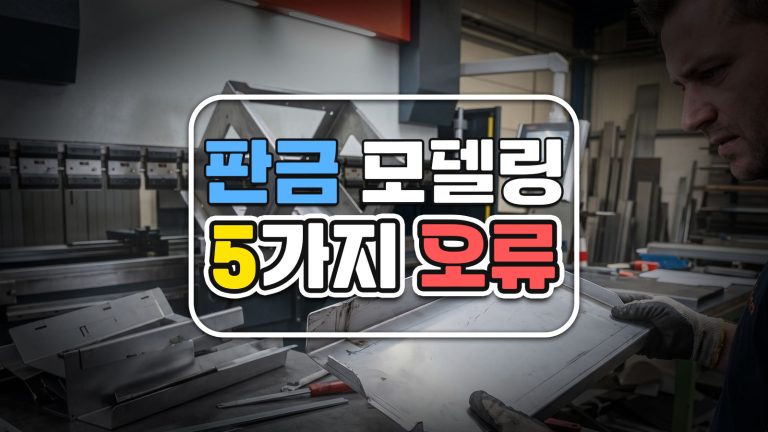 판금 재작업을 부르는 모델링 오류 5가지