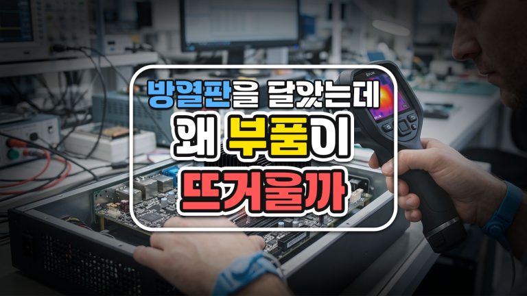 방열판을 달았는데 왜 부품이 뜨거울까: 냉각풍을 보는 전자냉각 CFD
