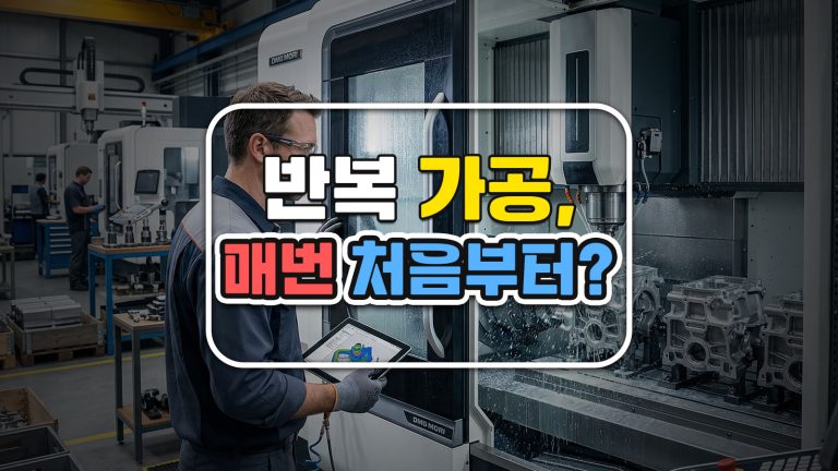 기존 CAM 소프트웨어로 반복 작업을 표준화하는 공정 템플릿 활용법