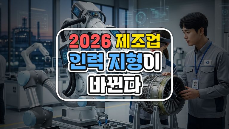 2026 제조업, 인력 지형이 바뀐다 — 사라지는 역할과 살아남는 역량