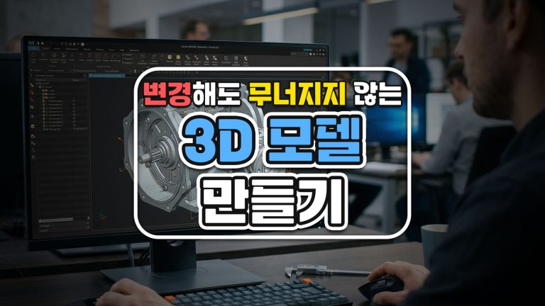 변경해도 무너지지 않는 3D 모델 만들기 — 설계 의도(Design Intent) 원칙 정리