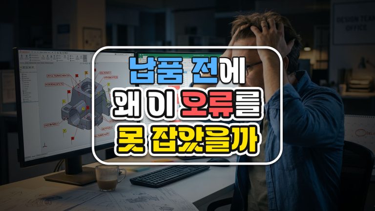 납품 전에 왜 이 오류를 못 잡았을까: 5~20인 설계팀의 도면 검수 체크리스트 구축하기