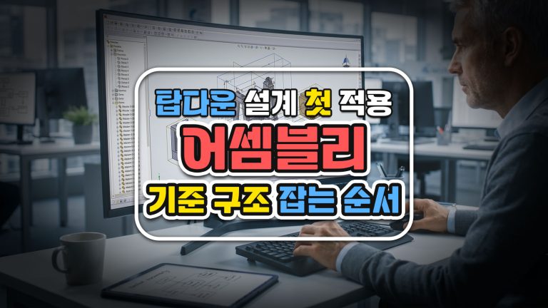 탑다운 설계 첫 적용 — 어셈블리 기준 구조 잡는 순서