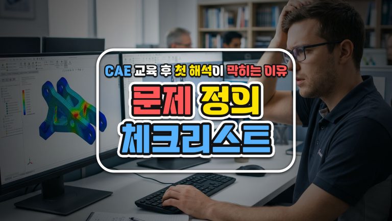 CAE 교육 후 첫 해석이 막히는 이유 — 문제 정의 체크리스트